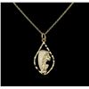 Image 2 : 14KT Yellow Gold Religious Pendant With Chain