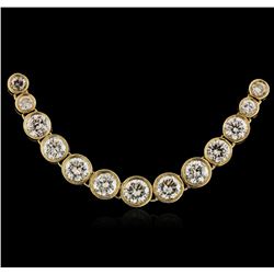 14KT Yellow Gold 4.64ctw Diamond Necklace