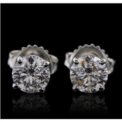 14KT White Gold 1.47ctw Diamond Earrings