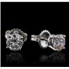 Image 2 : 14KT White Gold 1.47ctw Diamond Earrings