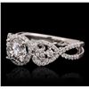 Image 2 : 18KT White Gold 1.93ctw Diamond Ring