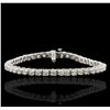 Image 1 : 14KT White Gold 3.24ctw Diamond Bracelet