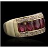 Image 2 : 14KT Yellow Gold 2.30ctw Ruby and Diamond Ring