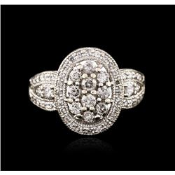 10KT White Gold 1.11ctw Diamond Ring