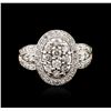 Image 1 : 10KT White Gold 1.11ctw Diamond Ring