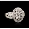 Image 2 : 10KT White Gold 1.11ctw Diamond Ring