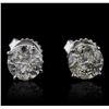 Image 1 : 14KT White Gold 2.05ctw Diamond Earrings
