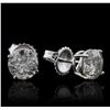Image 2 : 14KT White Gold 2.05ctw Diamond Earrings