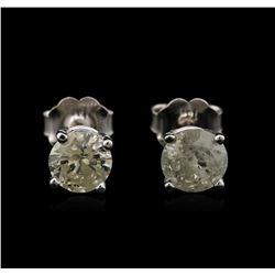 14KT White Gold 1.16ctw Diamond Stud Earrings