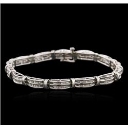 14KT White Gold 2.83ctw Diamond Bracelet