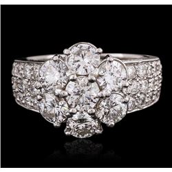 14KT White Gold 3.17ctw Diamond Ring