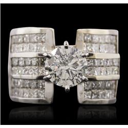 18KT White Gold 5.63ctw Diamond Ring