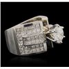 Image 2 : 18KT White Gold 5.63ctw Diamond Ring