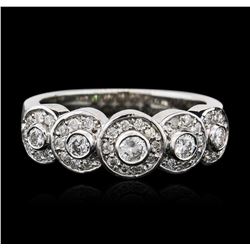 14KT White Gold 0.42ctw Diamond Ring