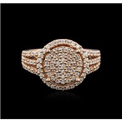 14KT Rose Gold 0.72ctw Diamond Ring