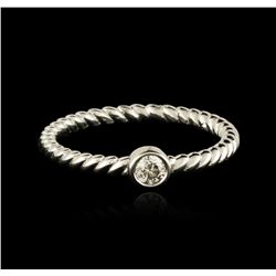 14KT White Gold 0.09ct Diamond Ring