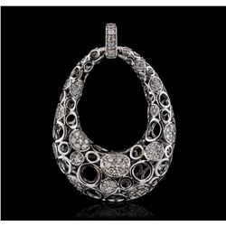 14KT White Gold 0.46ctw Diamond Pendant With Chain