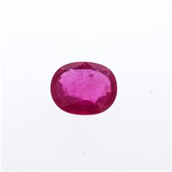 5.94ct. One Oval Cut Natural Ruby