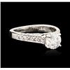 Image 2 : 18KT White Gold 1.45ctw Diamond Ring