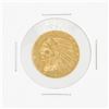 Image 1 : 1910 $5 XF Indian Head Half Eagle Gold Coin
