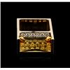 Image 1 : 14KT Yellow Gold 10.04ct Citrine and Diamond Ring
