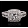 Image 1 : 18KT White Gold 1.99ctw Diamond Ring