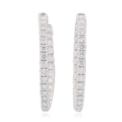 14KT White Gold 0.92ctw Diamond Earrings