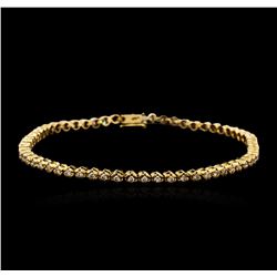 14KT Yellow Gold 0.52ctw Diamond Tennis Bracelet