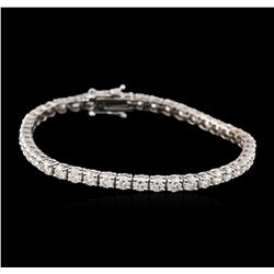 14KT White Gold 6.05ctw Diamond Tennis Bracelet