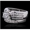 Image 2 : 14KT White Gold 2.79ctw Brilliant Cut Diamond Wedding Set