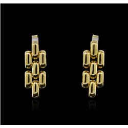 18KT Yellow Gold Link Style Earrings