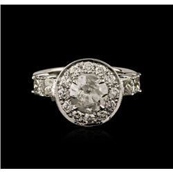 14KT White Gold 3.35ctw Diamond Ring