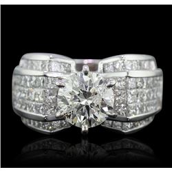 18KT White Gold 4.35ctw Diamond Ring