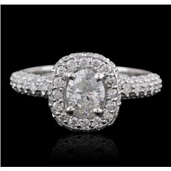 14KT White Gold 1.29ctw Diamond Ring