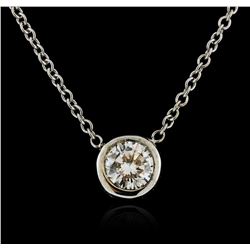 14KT White Gold 0.33ct Diamond Necklace