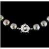 Image 2 : Tahitian Cultured Pearl Necklace with 14KT White Gold Diamond Clasp