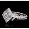 Image 2 : 14KT White Gold 0.95ctw Diamond Ring