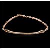 Image 1 : 14KT Rose Gold 0.26ctw Diamond Bracelet