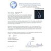 Image 4 : 14KT White Gold EGL USA Cert 12.69ctw Sapphire and Diamond Pendant With Chain