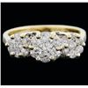 Image 1 : 14KT Yellow Gold 1.25ctw Diamond Ring