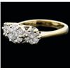 Image 2 : 14KT Yellow Gold 1.25ctw Diamond Ring