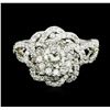 Image 1 : 14KT White Gold 1.37ctw Diamond Ring