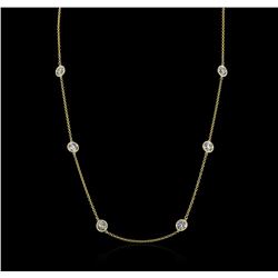 14KT Yellow Gold 4.87ctw Diamond Necklace