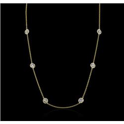 14KT Yellow Gold 4.87ctw Diamond Necklace