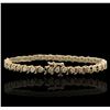 Image 2 : 14KT Yellow Gold 3.56ctw Diamond Bracelet