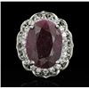 Image 1 : SILVER 12.72ct Corundum and Topaz Ring