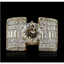 18KT Yellow Gold 5.61ctw Diamond Ring