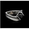 Image 2 : 1.06ct Black Diamond Ring - 14KT White Gold