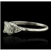 Image 2 : 14KT White Gold 0.76ctw Diamond Ring