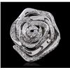 Image 1 : 14KT White Gold 0.67ctw Diamond Ring